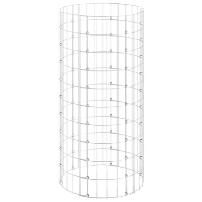 Circular Gabion Pole Galvanized Steel Ø19.7"x39.4