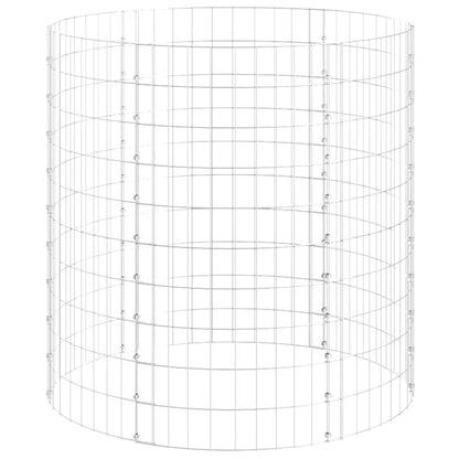 Circular Gabion Pole Galvanized Steel Ø39.4"x39.4"
