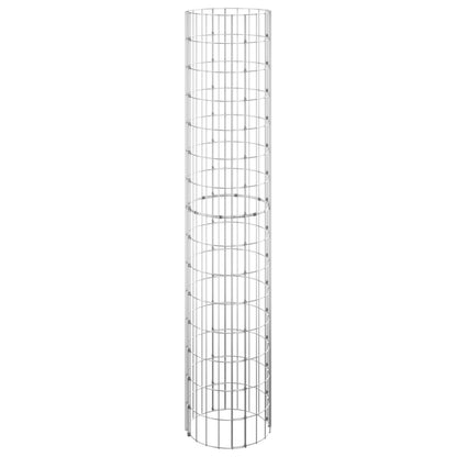 Circular Gabion Raised Beds 3 pcs Galvanized Steel Ø11.8"x59.1