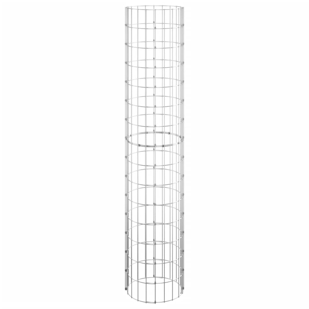 Circular Gabion Raised Beds 3 pcs Galvanized Steel Ø11.8"x59.1