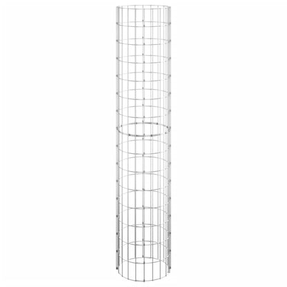 Circular Gabion Raised Beds 3 pcs Galvanized Steel Ø11.8"x59.1
