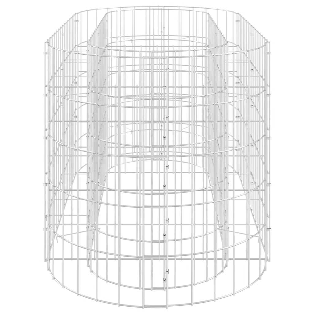 Gabion Raised Bed Galvanised Iron 120x50x50 cm