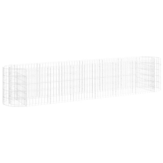 Gabion Raised Bed | Durable | Galvanized Iron Plant Stand | Rectangular