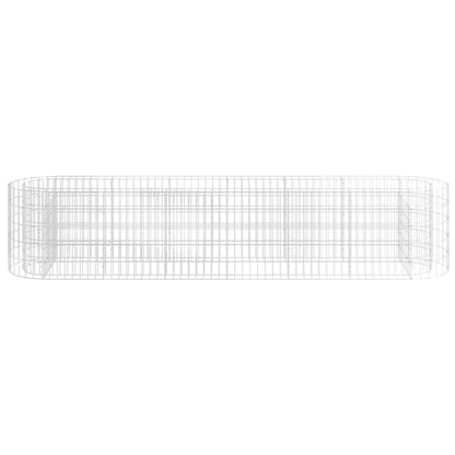 Gabion Raised Bed Galvanised Iron 260x50x50 cm