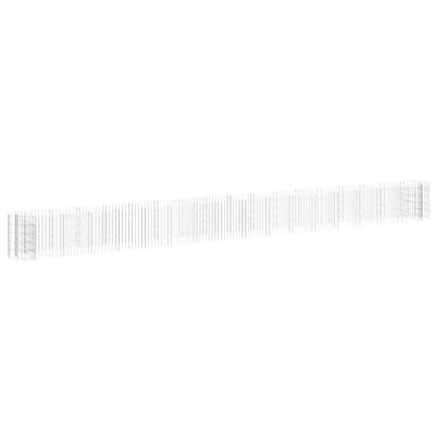 Gabion Raised Bed Galvanized Iron 240.2"x19.7"x19.7"