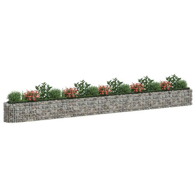 Gabion Raised Bed Galvanized Iron 240.2"x19.7"x19.7"