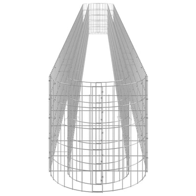 Gabion Raised Bed Galvanized Iron 240.2"x19.7"x19.7"