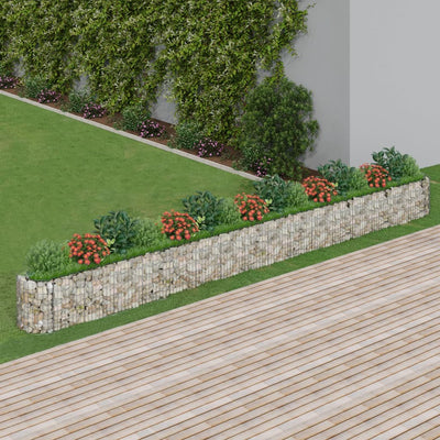 Gabion Raised Bed Galvanized Iron 240.2"x19.7"x19.7"