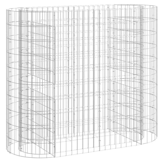 Gabion Raised Bed | Silver | Galvanised iron | Medium | Durable
