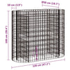 Gabion Raised Bed Galvanized Iron 47.2"x19.7"x39.4"
