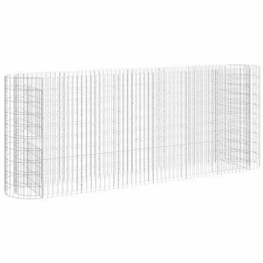 Gabion Raised Bed | Silver | Galvanised iron | Large | Durable