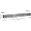 Gabion Raised Bed Galvanized Iron 236.2"x39.4"x19.7"