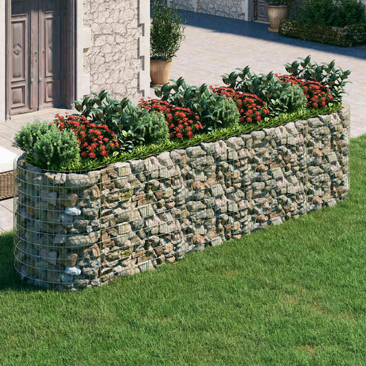 Gabion Raised Bed | Silver | Galvanised iron | Extra Large | Durable