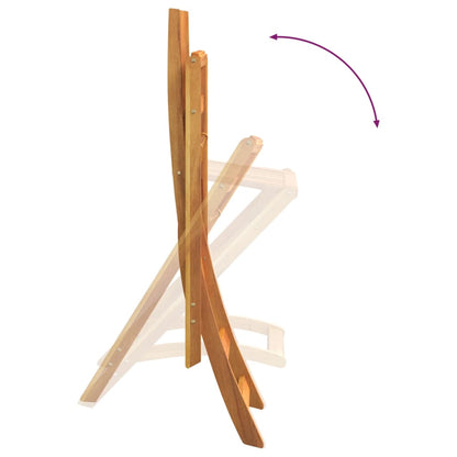 Bar Stool | Set of 2 | Natural wood colour | Solid Acacia wood | Medium