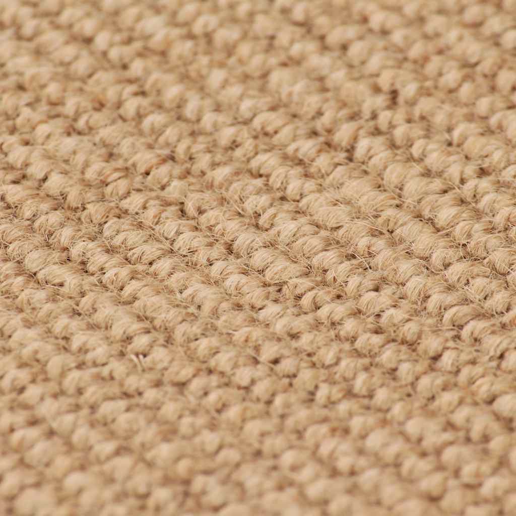 Area Rug Jute with Latex Backing 180x250 cm