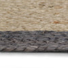 Handmade Rug Jute with Dark Grey Border 240 cm
