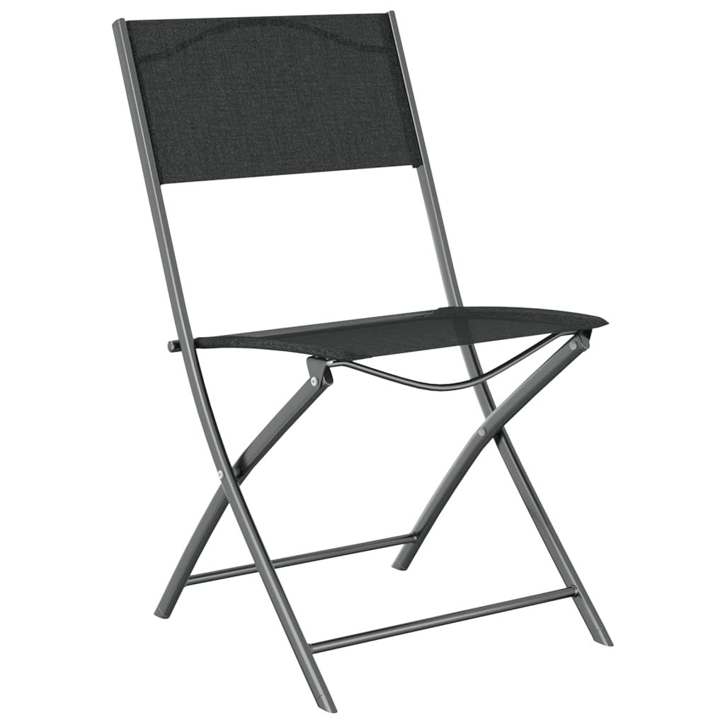 Garden Dining Set | Grey | Powder-coated steel | 7 Piece | Foldable