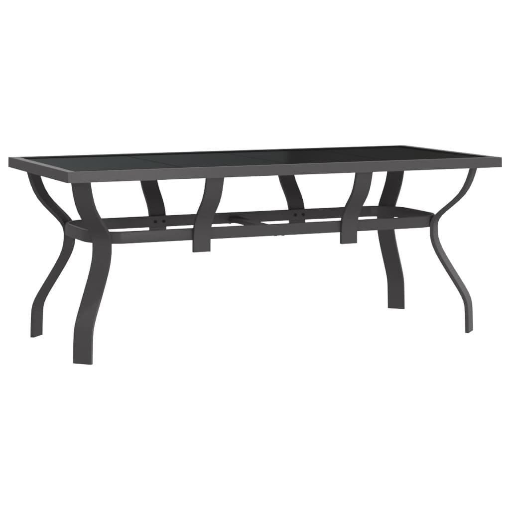 Garden Dining Set | Grey and Black