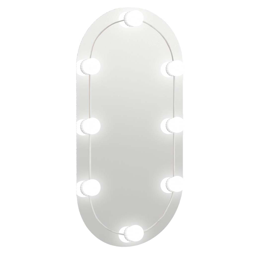 Mirror With Led Light | Silver | Glass | 80 x 40 cm