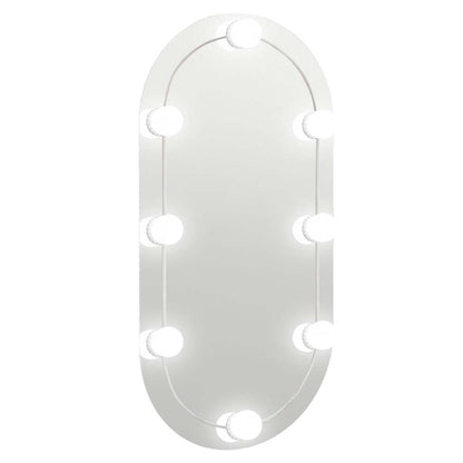 Mirror With Led Light | Silver | Glass | 80 x 40 cm
