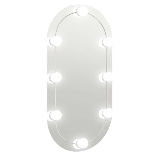Mirror With Led Light | Silver | Glass | 80 x 40 cm