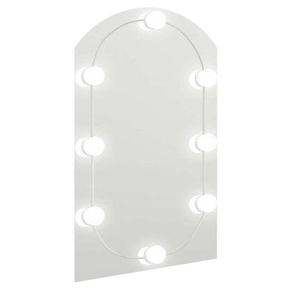 Mirror With Led Light | Silver | Glass | Medium | Mirror With LED Light