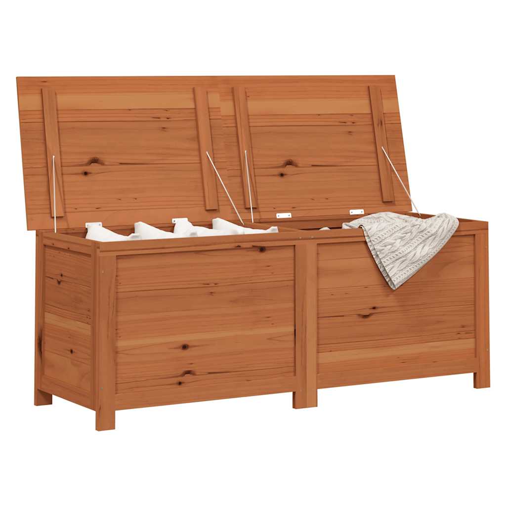 Patio Cushion Box Brown 59.1"x19.7"x22" Solid Wood Fir