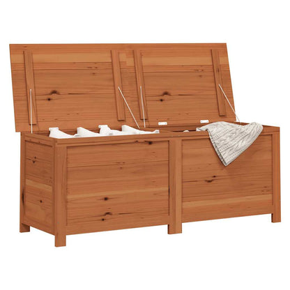 Patio Cushion Box Brown 59.1"x19.7"x22" Solid Wood Fir