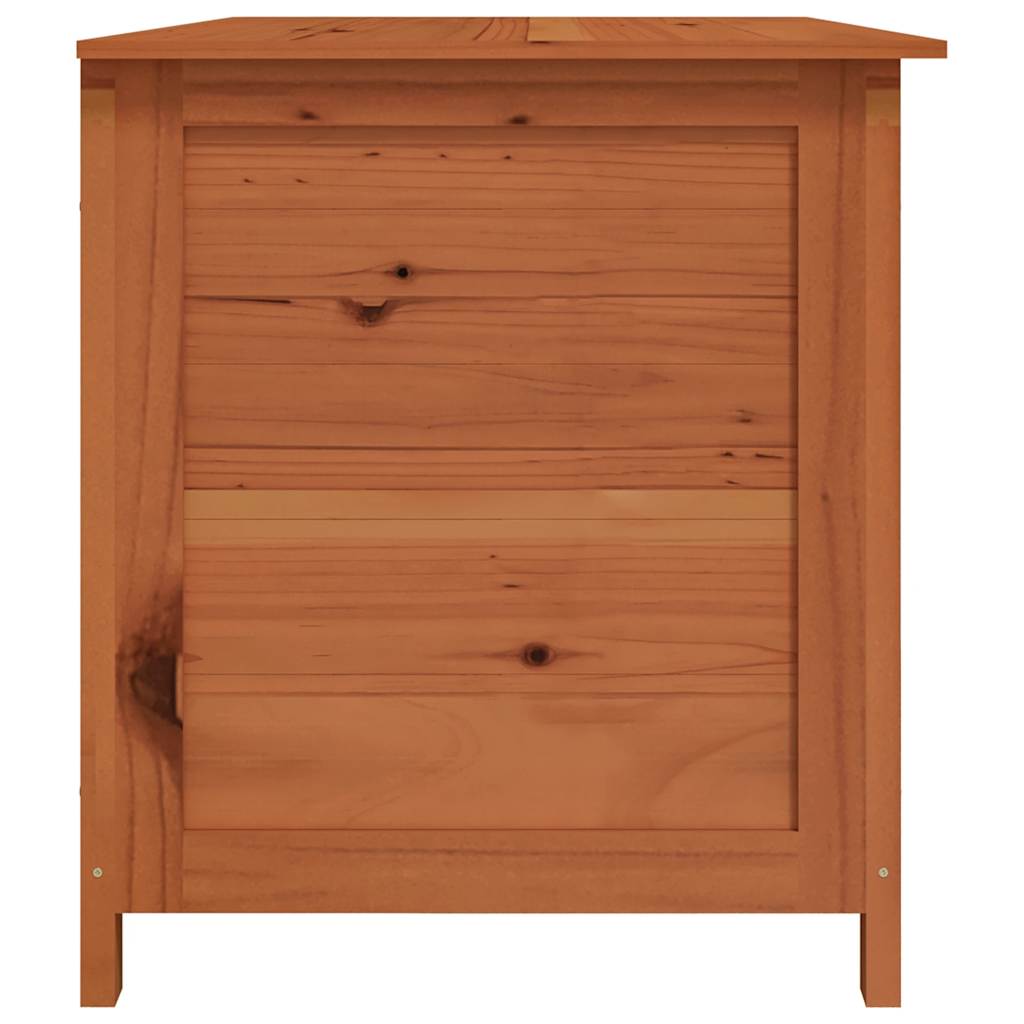 Patio Cushion Box Brown 59.1"x19.7"x22" Solid Wood Fir