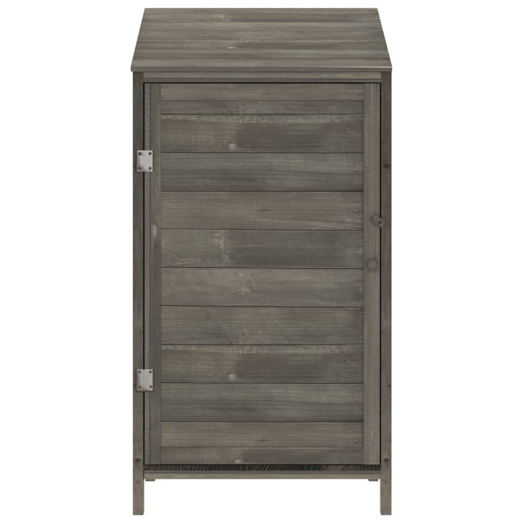 Garden Shed Anthracite 55x52x112 cm Solid Wood Fir