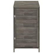 Garden Shed Anthracite 55x52x112 cm Solid Wood Fir