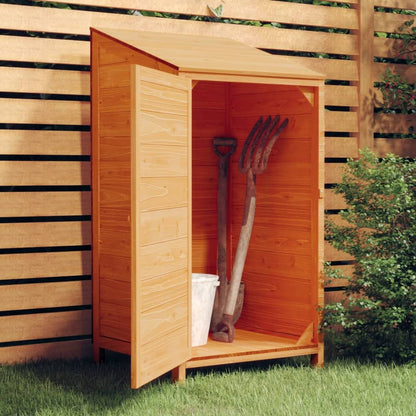 Garden Shed Brown 55x52x112 cm Solid Wood Fir