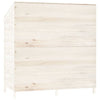 Garden Shed White 102x52x112 cm Solid Wood Fir