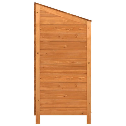 Garden Shed Brown 102x52x112 cm Solid Wood Fir