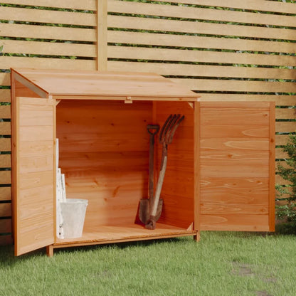 Garden Shed Brown 102x52x112 cm Solid Wood Fir