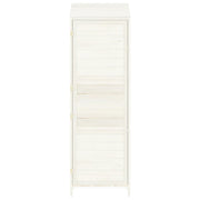 Garden Shed White 55x52x174.5 cm Solid Wood Fir