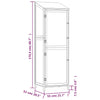 Garden Shed Anthracite 55x52x174.5 cm Solid Wood Fir