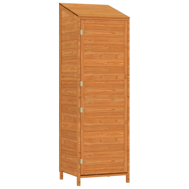 Garden Shed Brown 55x52x174.5 cm Solid Wood Fir