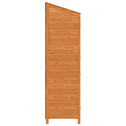 Garden Shed Brown 55x52x174.5 cm Solid Wood Fir