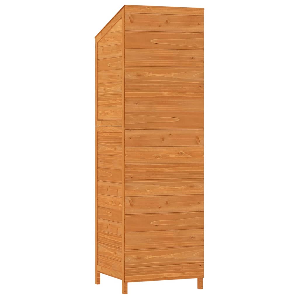 Garden Shed Brown 55x52x174.5 cm Solid Wood Fir