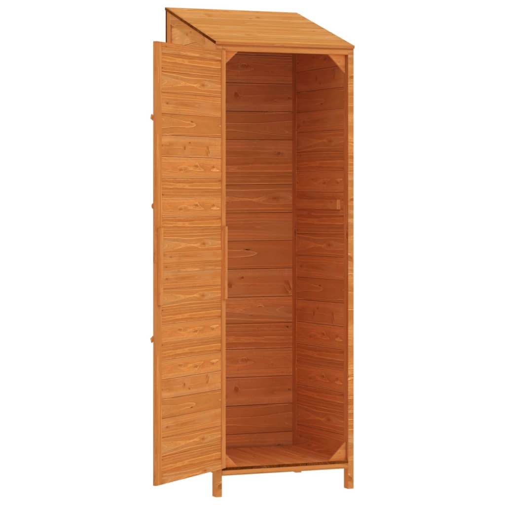 Garden Shed Brown 55x52x174.5 cm Solid Wood Fir