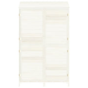 Garden Shed White 102x52x174.5 cm Solid Wood Fir