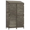 Garden Shed Anthracite 102x52x174.5 cm Solid Wood Fir