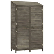 Garden Shed Anthracite 102x52x174.5 cm Solid Wood Fir