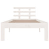 Bed Frame without Mattress White 75x190cm Small Single