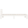 Bed Frame without Mattress White 75x190cm Small Single