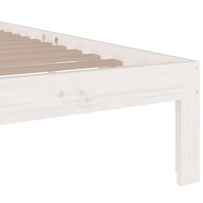 Bed Frame | White | Solid pinewood, Plywood | Single