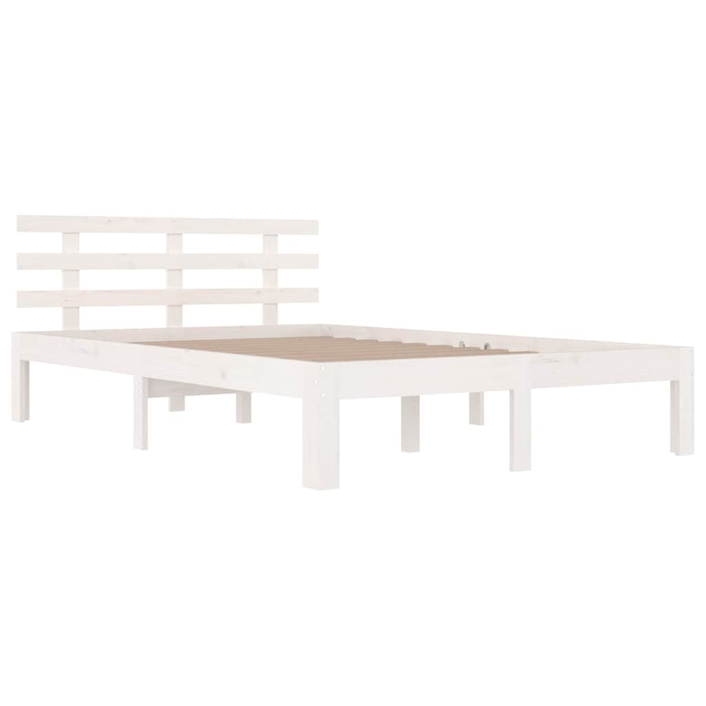 Bed Frame without Mattress White 120x190cm Small Double