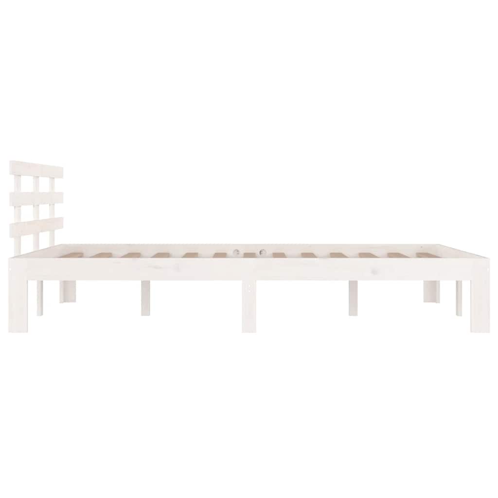 Bed Frame without Mattress White 120x190cm Small Double