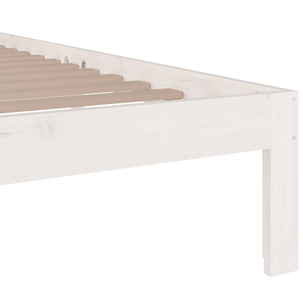 Bed Frame without Mattress White 120x190cm Small Double